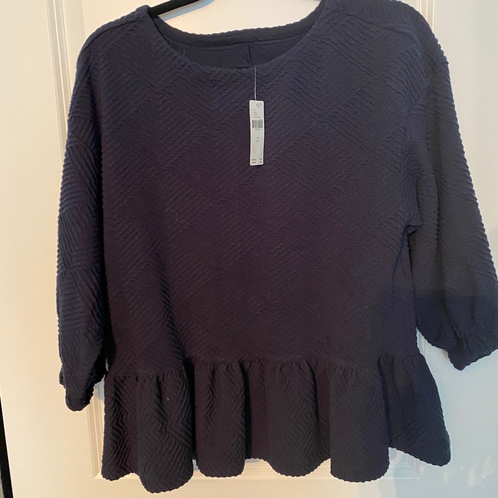 Anthropologie Maeve Mikaya peplum top